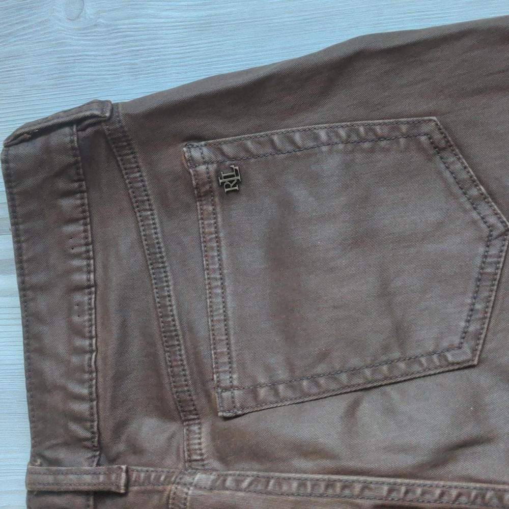 Ralph Lauren Brown premier skinny ankle Ralph Lauren jeans size 4 - Picture 15 of 16